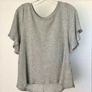 Velvet by Graham & Spencer | Flutter Sleeve Top S